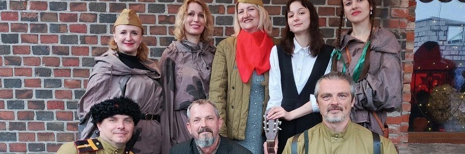 Выступление казаков в честь 80-летия Победы
