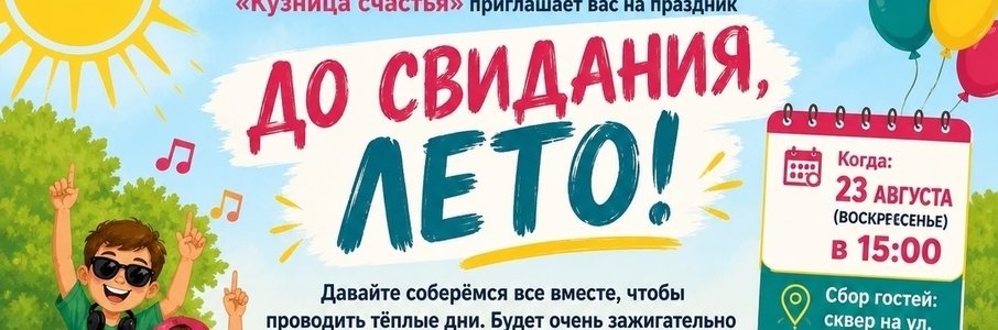 Праздник «До свидания, лето!» в Черняховске