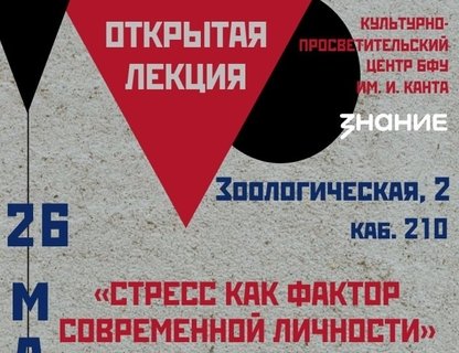 Лекция «Стресс как фактор современной личности»