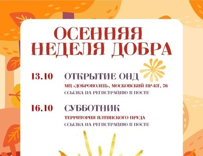 «Осенняя неделя добра»