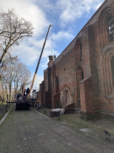Спасти Святого Якоба: в знаменской кирхе XIV века разрушаются своды и купол башни - Новости Калининграда | Фото: Ольга Тюнина